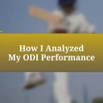 How I Analyzed My ODI Performance