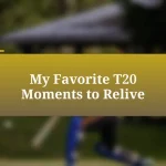 My Favorite T20 Moments to Relive