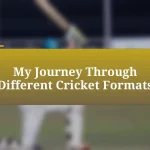 My Journey Through Different Cricket Formats